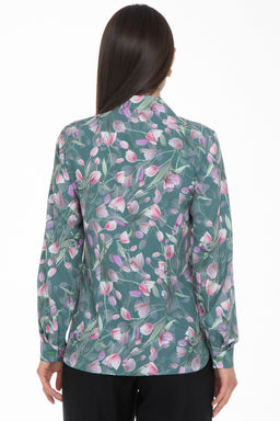 Рубашка Жаклин (тюльпаны, грин) - Diolche фото 10