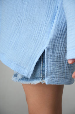 Детская хлопковая пляжная туника из муслина Happyfox