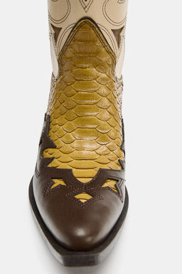 BOTA COWBOY COMBINADA / Multicolor - Zara фото 6
