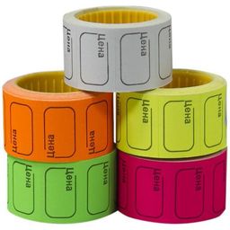 Цена за 2 шт. Этикетки OfficeSpace "ЦЕНА" 30*20мм в рулоне, малиновые 200шт. (Spt_4177)