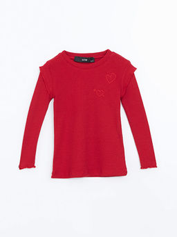 Bisiklet Yaka Nak??l? K?z ?ocuk Ti??rt