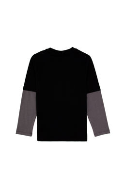 Erkek _ocuk Siyah Bisiklet Yaka Basic Sweatshirt Sepette S_rpriz _ndirim - U.s. polo assn фото 8