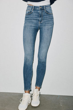 TRF HIGH-WAIST SKINNY JEANS - Zara фото 2