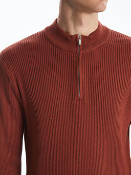 Dik Yaka Erkek Triko Kazak