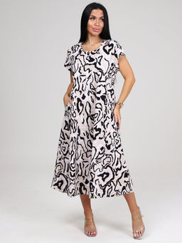 МАРТА ПЛАТЬЕ ЖЕНСКОЕ (Бежевый/черный)