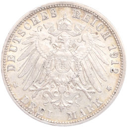 3 марки 1912 года F Германия (Вюртемберг)