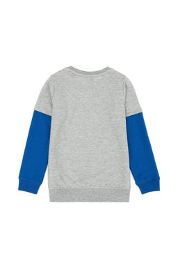 U. S. Polo Assn Серый меланжевый свитшот с круглым вырезом для мальчиков - U.s. polo assn фото 2