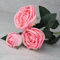 Цена за 1 шт. Цветок искусственный Пионовидная роза 73 см / GR-006 /уп 12/144/силикон - ГалеонТрейд фото 5