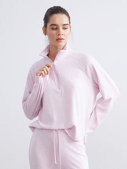 Dik Yaka Oversize Kad?n Sweatshirt