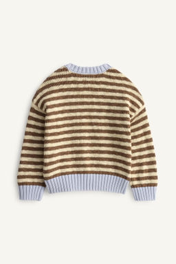 JERSEY PUNTO RAYAS CONTRASTE LIMITED EDITION / Marr?n / Crudo - Zara фото 7