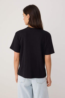 Siyah Tok Kuma_l_ Regular Bisiklet Yaka Standart Kol %100 Pamuk _rme T-Shirt TWOSS26TS00345 - Trendyolmilla фото 4
