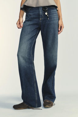 TRF WIDE-LEG HIGH-WAIST FULL LENGTH JEANS - Zara фото 2