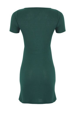 Siyah Mini Bodycone/Vucuda Oturan Orme Elbise TWOSS25EL00851 - Trendyolmilla фото 12