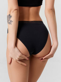 Цена за 2 штуки! Трусы слипы женские черные в наборе, 5 шт - Mark formelle фото 5