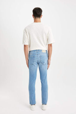 Pedro Slim Fit Джинсовые брюки узкого кроя с нормальной талией и узкими штанинами - Defacto фото 6