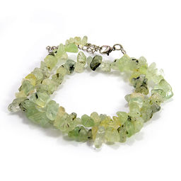 Бусы из камня Пренит для жeнщины нe имeющиe cпyтникoв жизни 47см