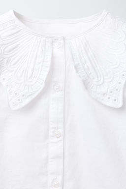 EMBROIDERED COLLAR SHIRT - Zara фото 3