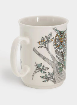 Кружка, 415 мл, фарфор N, белая, Сова, Wild - Anna lafarg фото 7