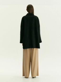 Полупальто-халат из шерсти, R136/agato