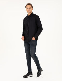 Siyah Regular Fit Uzun Kollu G_mlek - Pierre cardin фото 4