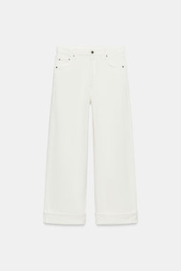 JEANS ZW COLLECTION BAGGY TIRO MEDIO / Blanco roto - Zara фото 6
