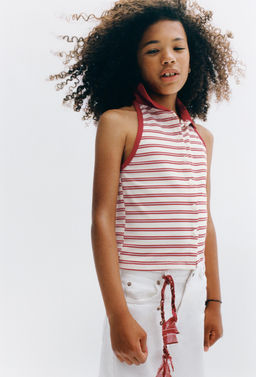 POLO PIQU? CUELLO HALTER / rayas