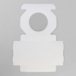 Цена за 5 шт. Подарочная коробка сборная с окном, белый, 11.5×11.5×3 см