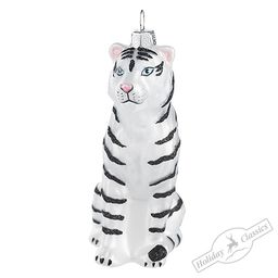 Тигр бенгальский сидящий (стекло) 6х4,5х11,5 см