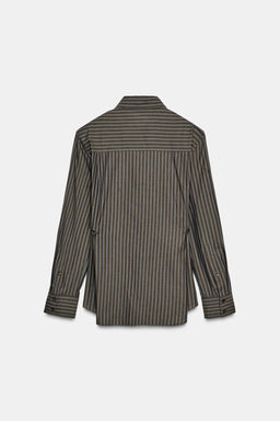 STRIPED POPLIN SHIRT - Zara фото 8