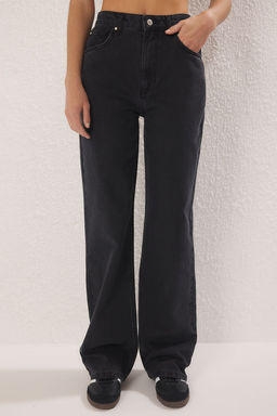 Trendyolmilla Ac?k Mavi Yuksek Bel Wide Leg Jeans TWOSS25JE00278  фото 7