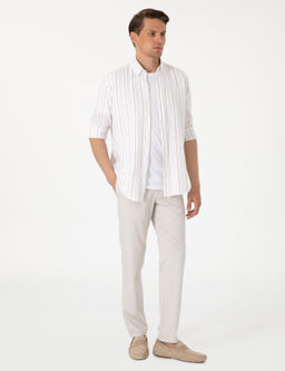Bej Ex. Slim Fit Kuma_ Pantolon - Pierre cardin фото 3