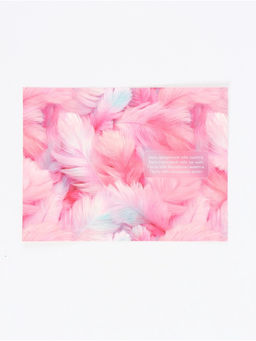 Цена за 5 шт. Открытка «Самой нежной», перья, тиснение, софт тач, 12 × 18 см