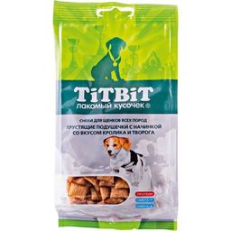 Титбит Хруст. подушечки д/щенков с кроликом60 г.1/10 4690538012796