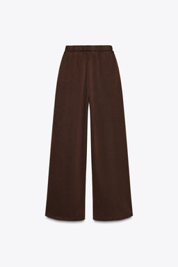 WASHED-EFFECT INTERLOCK TROUSERS - Zara фото 14