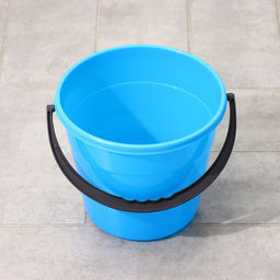 Ведро хозяйственное, 5 л, d=22 см, h=19.5 см, пластик, голубое