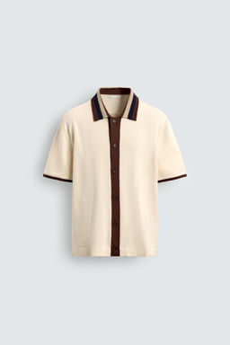 CONTRAST KNIT SHIRT - Zara фото 13