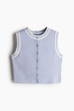 Chaleco jersey con botones
