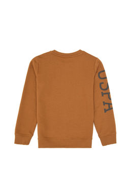 Erkek _ocuk Camel Basic Bisiklet Yaka Sweatshirt Sepette S_rpriz _ndirim - U.s. polo assn фото 3
