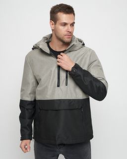 Куртка-анорак спортивная мужская бежевого цвета 3307B - Wonderrman фото 7