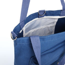 Шопер на молнии, цвет синий - Simaland фото 5