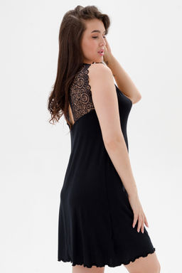 Ночная сорочка из вискозы Патриция-2 черный - Амадэль фото 7