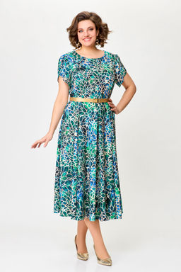 Блуза Swallow 803.2 черный+серебряный узор фото 1077