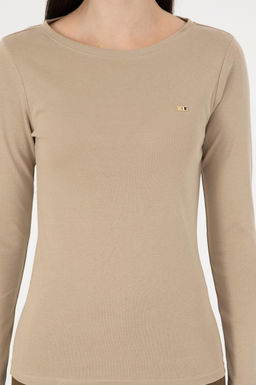 Женский свитшот светлого цвета хаки Неожиданная скидка в корзине - U.s. polo assn фото 6