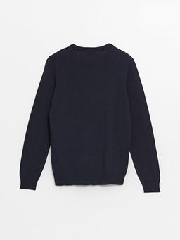 V Yaka Basic Uzun Kollu Erkek ?ocuk Triko Kazak - Waikiki фото 2