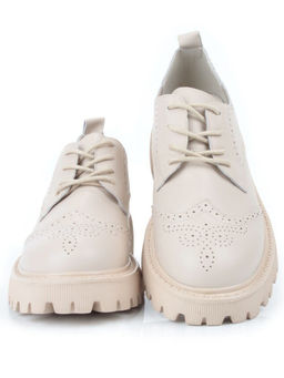 03-5928-5 BEIGE Полуботинки женские (натуральная кожа)
