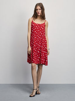 Сарафан мини с цветочным принтом / Zarina  фото 2