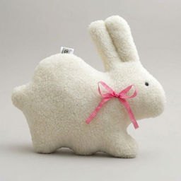 Подушка декоративная арт.4692-02 Кролик ОЛИФ шерсть белый