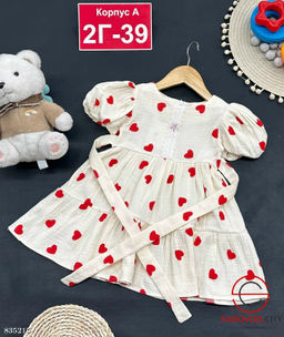 Платье для девочки с принтом