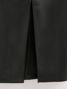 CONTE Юбка-midi из экокожи с декоративными патами LU 2853 black - Conte elegant фото 8