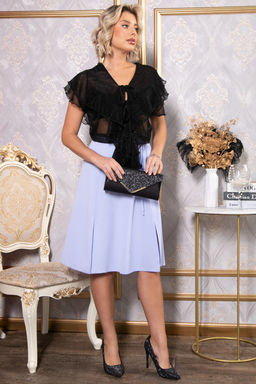 Платье Анхела (черно-голубое) П14750-39М